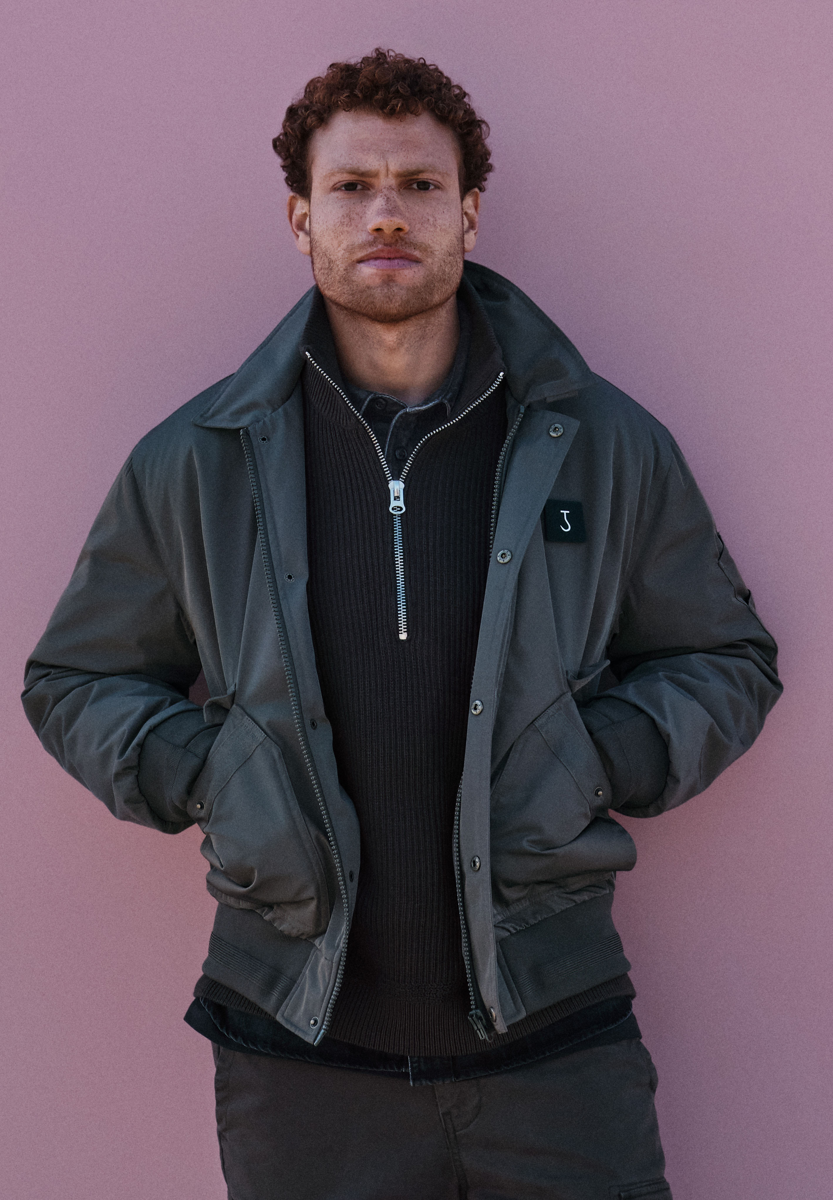Carlo Satin Flight Bomber | Dk. Granite Green – Butcher of Blue