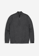 Clifden Stealth Halfzip | Black Melange