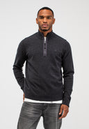 Clifden Halfzip | Black Melange