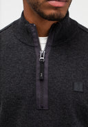 Clifden Halfzip | Black Melange