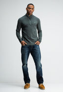 Clifden Half-Zip | Grey Black