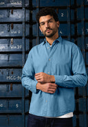 Aidan Clean Lt. Denim Shirt | Shark Blue