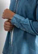 Aidan Clean Lt. Denim Shirt | Shark Blue