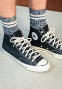 Rowe Slub Stripe Sock | Alaska Blue