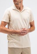 Alain Jersey Polohemd | Beige Grau