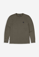 Army Tee LS | Mokka Braun