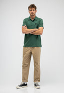 Army Pique Polo | Iris Green