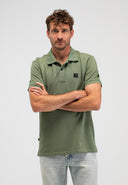 Army Pique Polo | Jade Green