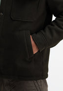 Norbu Padded Wool Jacket | Mocha Brown
