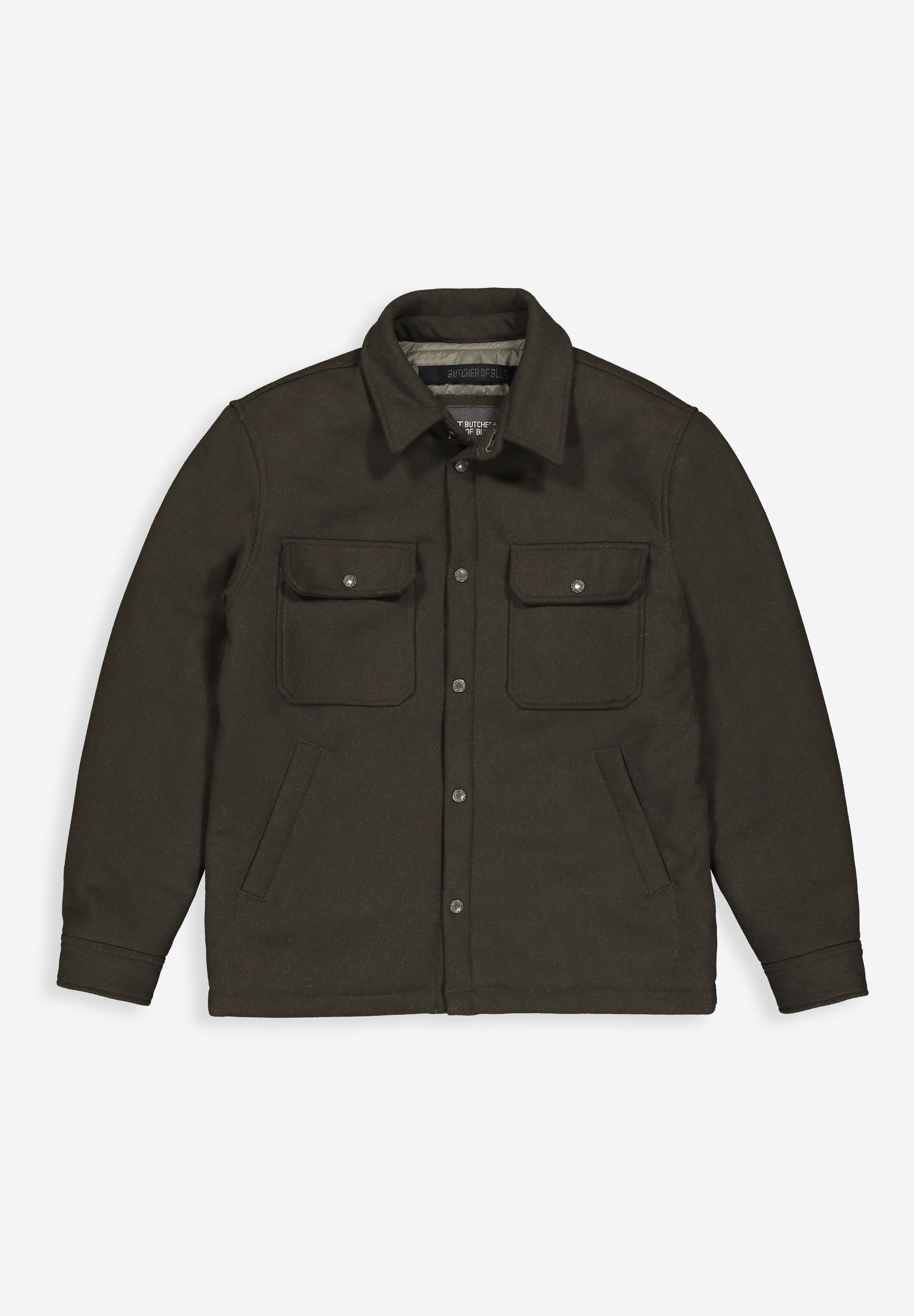 トップス Butcher ProductS Norbu Padded Wool Jacket | Mocha Brown – Butcher of Blue