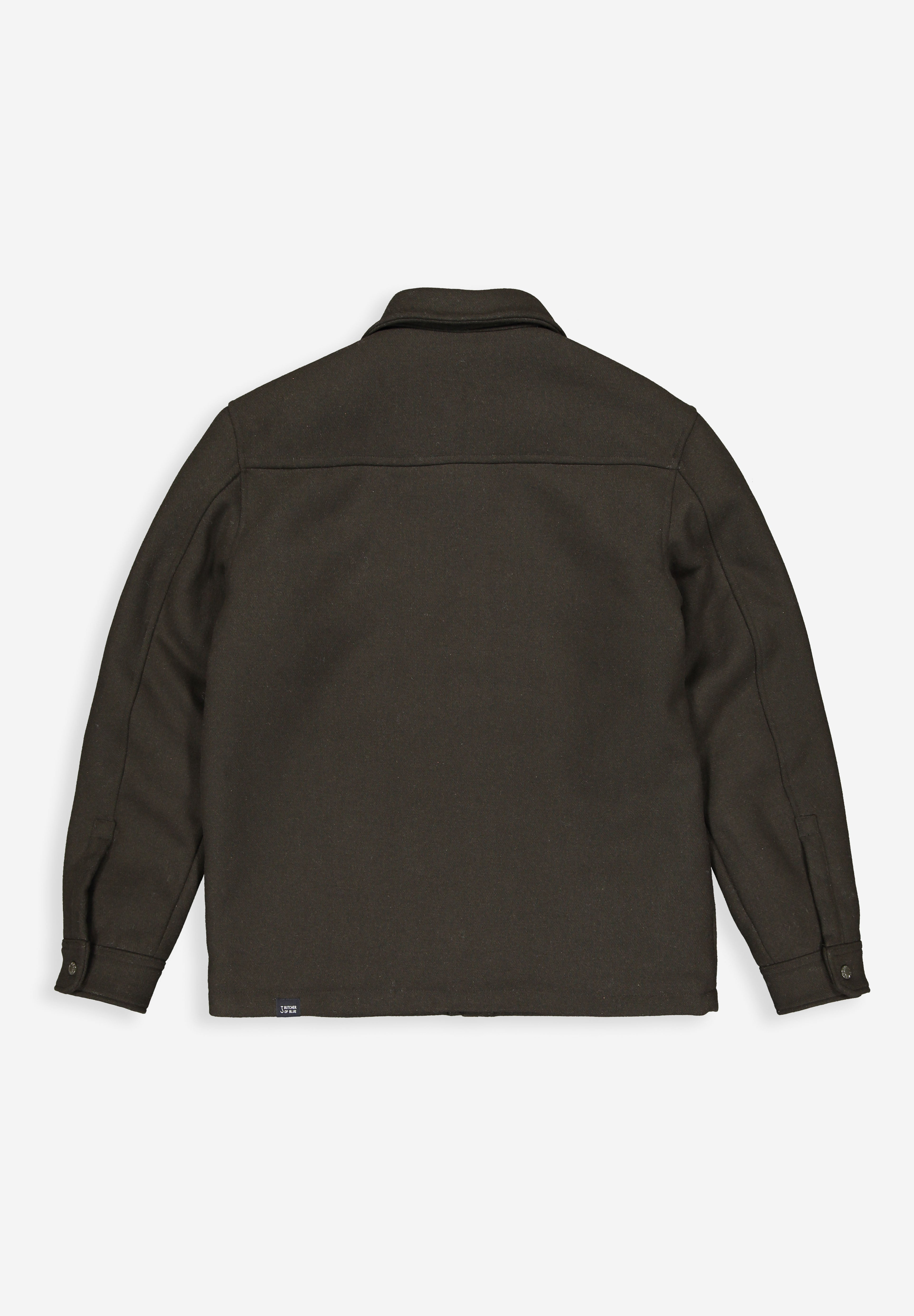 Norbu Padded Wool Jacket | Mocha Brown – Butcher of Blue