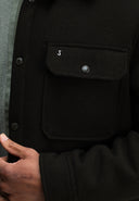 Norbu Padded Wool Jacket | Mocha Brown