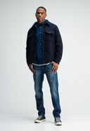 Norbu Padded Wool Jacket | Alaska Blue