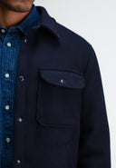 Norbu Padded Wool Jacket | Alaska Blue