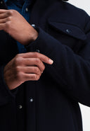 Norbu Padded Wool Jacket | Alaska Blue