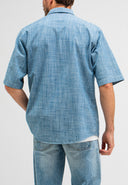 Anthony Resort Chambray Shirt SS | Shark Blue