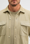 Finn Pocket Jersey Overshirt | Leaf Green