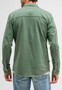 Finn Pocket Jersey Overshirt | Jade Green
