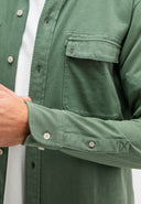 Finn Pocket Jersey Overshirt | Jade Green