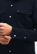 Finn Pocket Jersey Overshirt | Alaska Blue