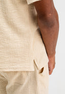 Ripley Structure Shirt | Beige Grey