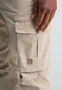 Tristan Slim Sateen Cargo | Beige Grau