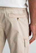 Tristan Slim Sateen Cargo | Beige Grau