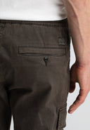 Tristan Slim Sateen Cargo | Mocha Brown