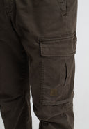 Tristan Slim Sateen Cargo | Mocha Brown