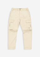 Tristan Slim Sateen Cargo | Beige Grau