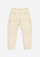 Tristan Slim Sateen Cargo | Beige Grau