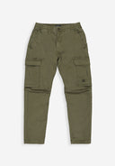 Tristan Slim Sateen Cargo | Forest Green