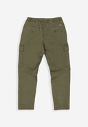 Tristan Slim Satin Cargo | Forest Green