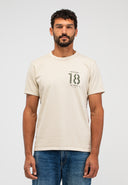 Army 18 Stencil Tee | Beige Grey VD