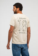 Army 18 Stencil Tee | Beige Grey VD