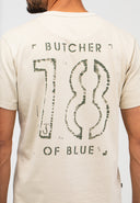 Army 18 Stencil Tee | Beige Grey VD