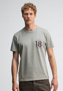 Army 18 Stencil Tee | Slate Grey VD