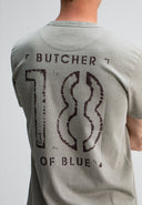 Army 18 Stencil Tee | Slate Grey VD