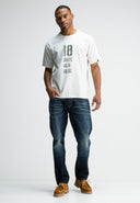 Army Loose 18 Bob Tee | Titan White