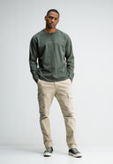 Army QCC Loose Tee LS | Dk. Granite Green VD