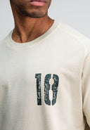 Army 18 Bob Loose Tee LS | Beige Grey