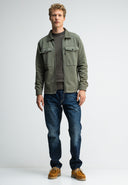 Perry Zip Overshirt | Dk. Granite Green