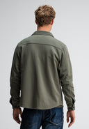 Perry Zip Overshirt | Dk. Granite Green