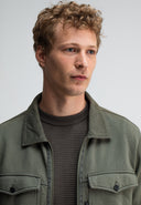 Perry Zip Overshirt | Dk. Granite Green