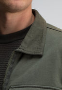 Perry Zip Overshirt | Dk. Granite Green