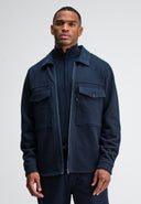 Perry Zip Overshirt | Alaska Blue