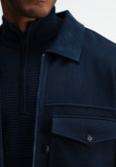 Perry Zip Overshirt | Alaska Blue