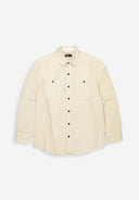 Aidan Worker Cord Shirt | Beige Grey