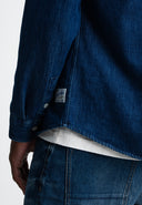 Aidan Worker Denim Shirt | Schmutz Blau