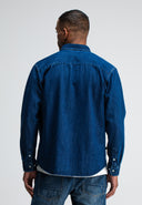 Aidan Worker Denim Shirt | Schmutz Blau